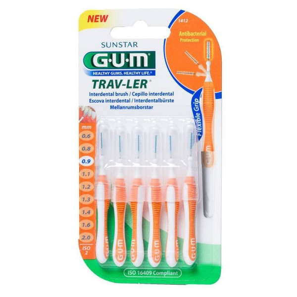 CEPILLO INTERDENTAL VIAJE CILINDRICO 1.4 MM 6 U