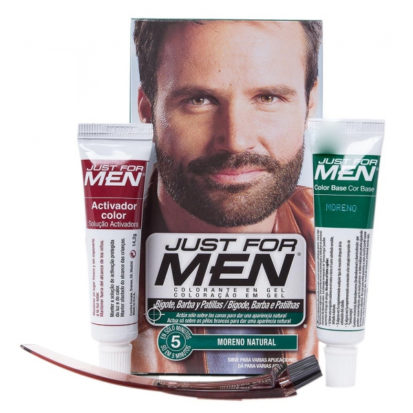JUST FOR MEN BIGOTE Y BARBA 30 CC MORENO
