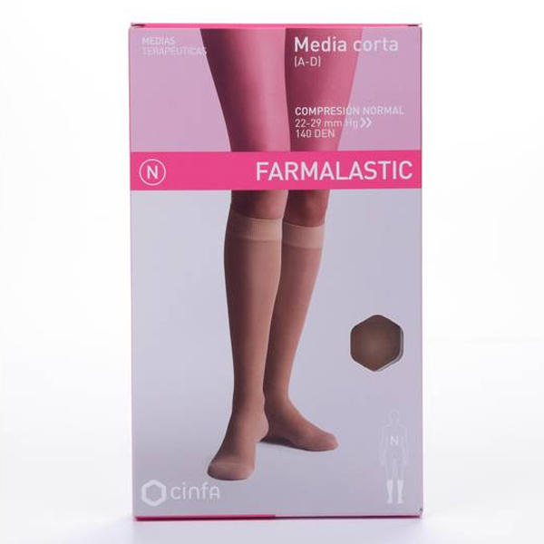 MEDIA CORTA (A-D) COMP NORMAL NEGRA T- REINA PLUS