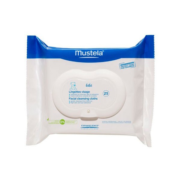 MUSTELA TOALLITAS PARA LA CARA 25 TOALLITAS