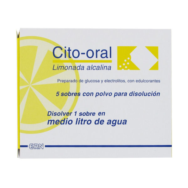 CITO-ORAL LIMONADA ALCALINA 15,28 G 5 BOLSAS