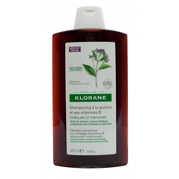 KLORANE CHAMPU A LA QUININA COMPLEJO VIT B 400 ML