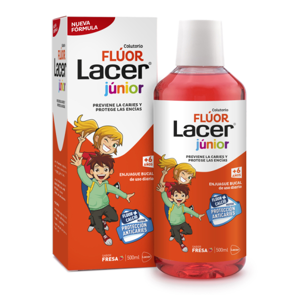 LACER COLUTORIO FLUOR DIARIO 0,05 % FRESA 500 ML