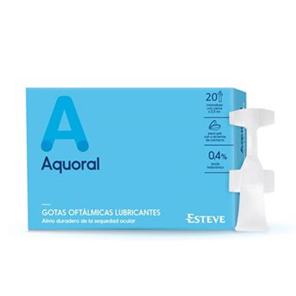 AQUORAL GOTAS OFTALMICAS LUBRICANTES MONODOSIS 0.5 ML 20 U