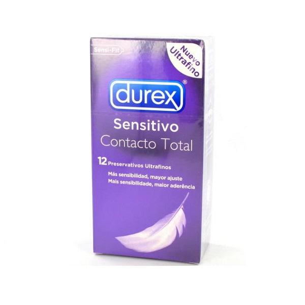 DUREX SENSITIVO CONTACTO TOTAL 12 UDS