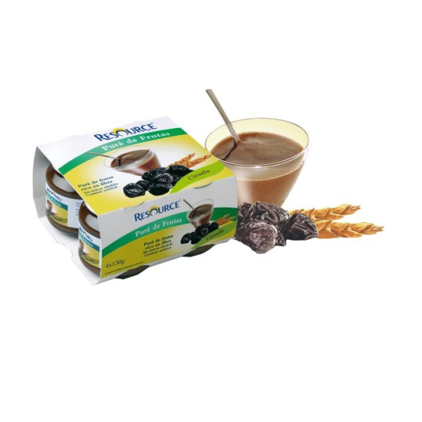 RESOURCE PURE DE FRUTAS 130 G 4 TARRINAS CIRUELA