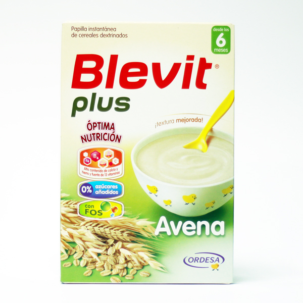 BLEVIT PLUS AVENA 6 MESES  300 G 12 U