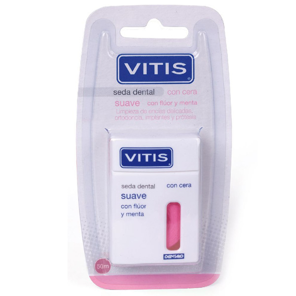 VITIS SEDA DENTAL CON FLUOR Y MENTA SUAVE 50 M
