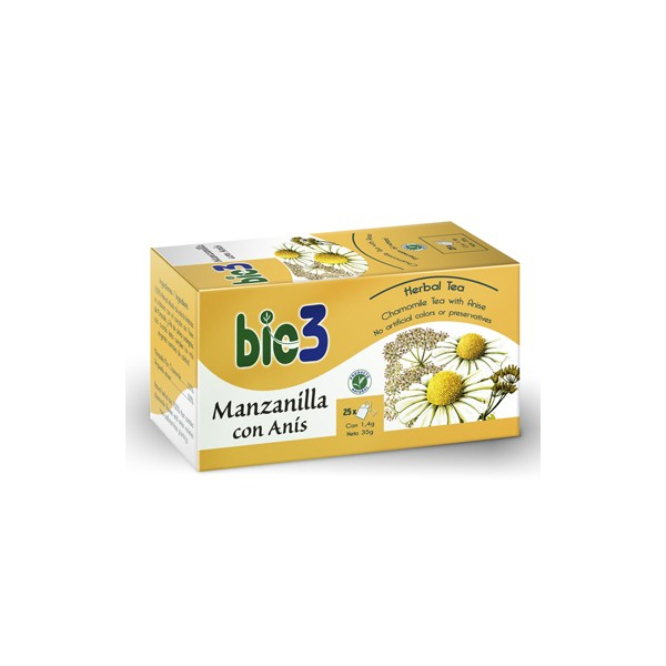 BIO3 MANZANILLA CON ANIS 1.4 G 25 FILTROS