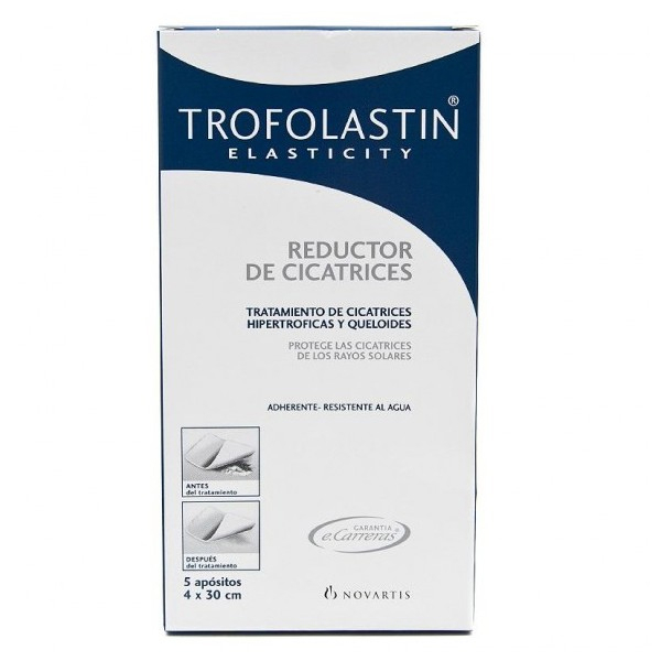 TROFOLASTIN REDUCTOR DE CICATRICES 4 X 30 CM 5 U