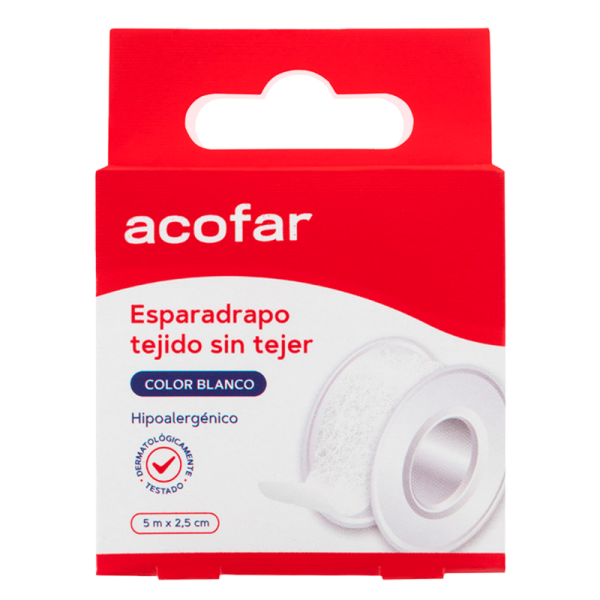 ESPARADRAPO TEJIDO SIN TEJER BLANCO 5 X 2.5 CM